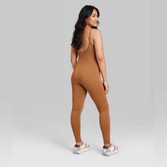 wild fable ribbed sleeveless jumpsuit - Picture 4 of 9